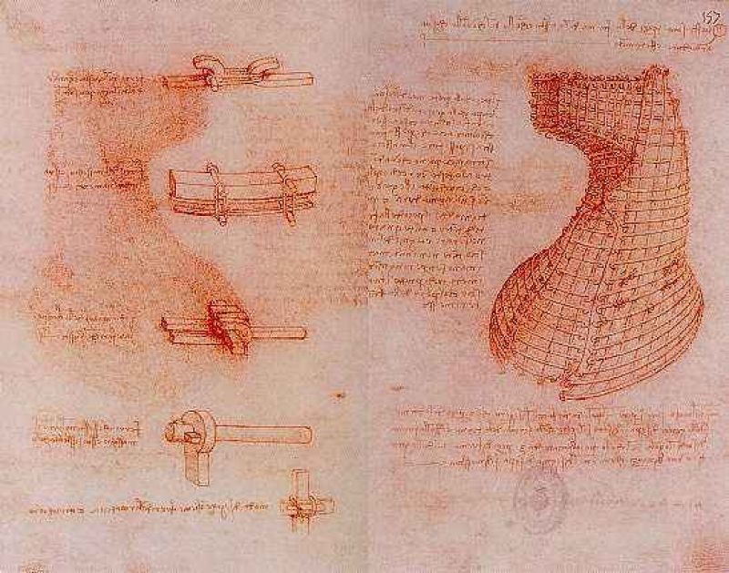 dibujo del armazon del molde para la cabeza del monumento a sforza hacia 1491-1493.jpg